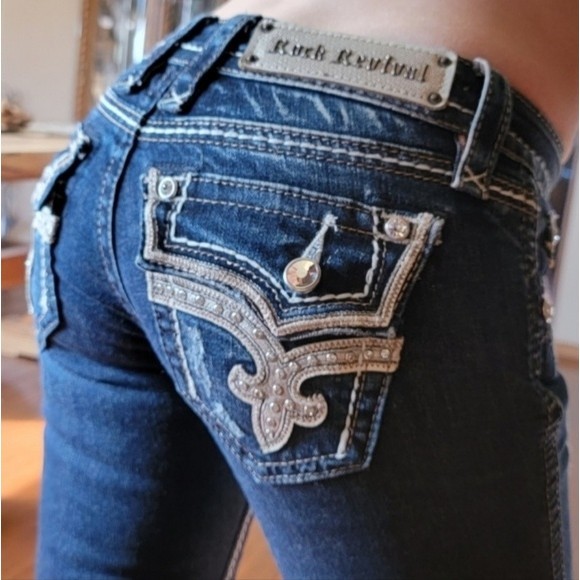 Rock Revival Kai Ankle Skinny Jeans size 26 - Picture 3 of 15